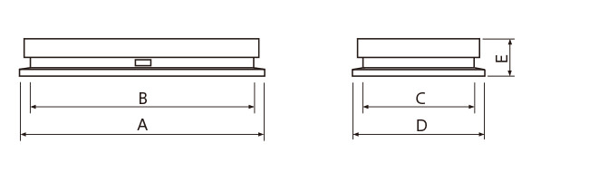 【NS-SH-900R/NS-SH-1600R】外形寸法図