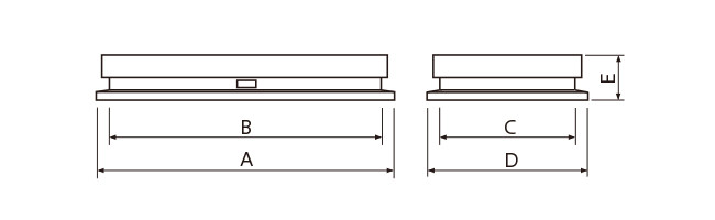 【NS-SHsus-900R/G/GP,NS-SHsus-1600R/G/GP】外形寸法図