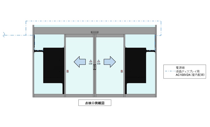 液晶タイプ概略図(引き分け）